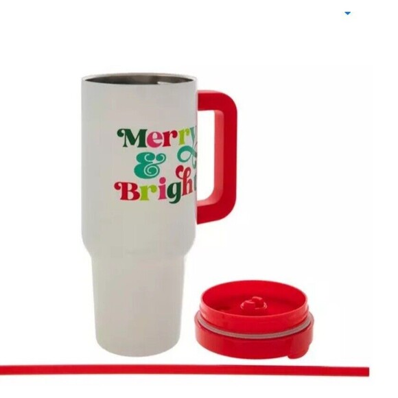 NEW CHRISTMAS y & bright christmas coffee Te Water tumbler in multicolored - Picture 1 of 9